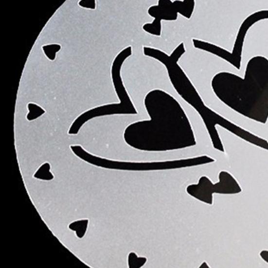 4Pcs Cake Stencils Food Grade High Toughness PP Cake Cookie Stencil Template Molds Baking Supplies for Home