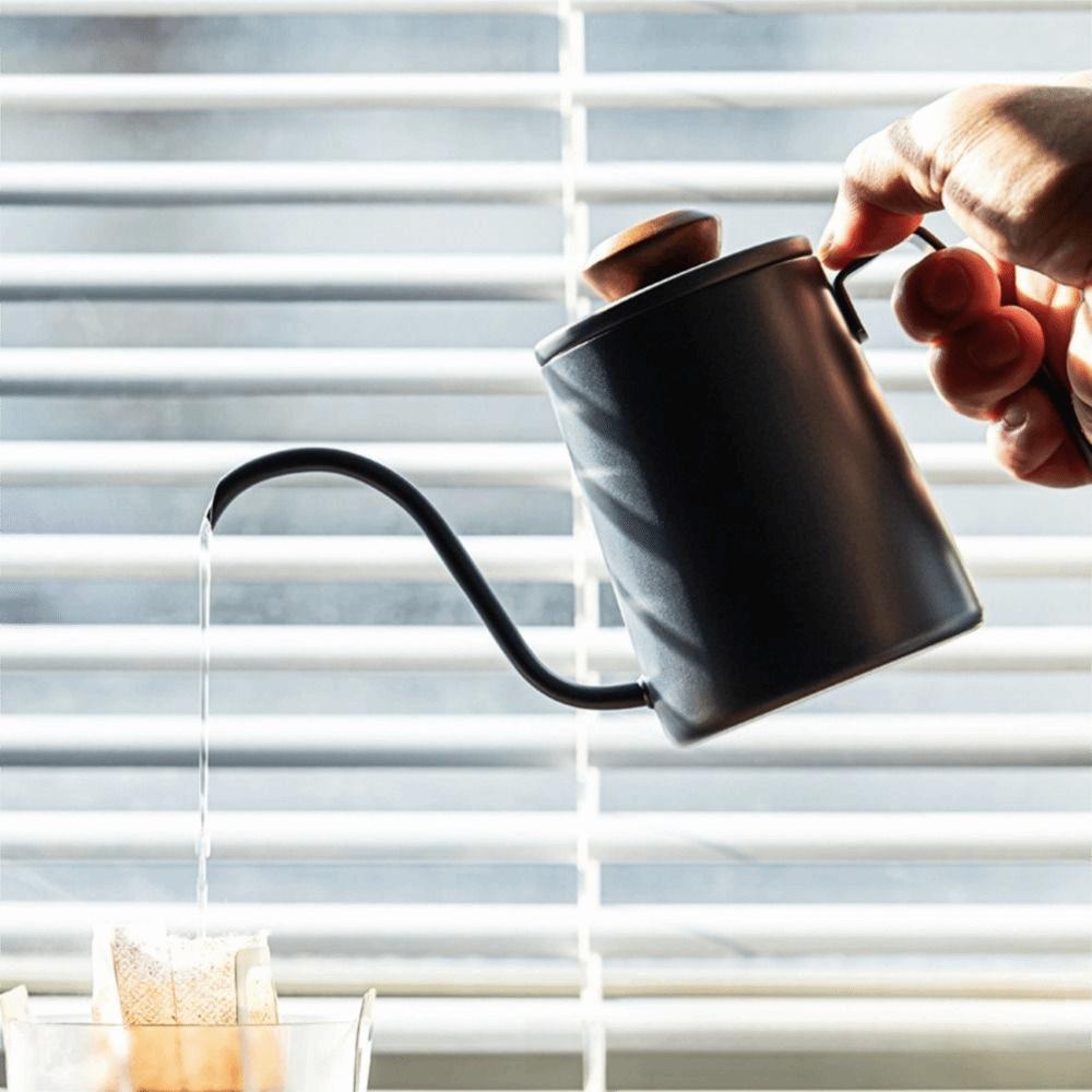 304 Stainless Steel Goose Neck Coffee Pot 300ml Capacity Hand Brewing Kettle Hand Brewed Coffee