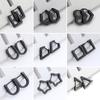 Jewelry Party Gift New Fashion Men For Women Hoop Trendy Earrings Geometric Mini Black Silvery Golden Punk Stainless Steel 1Pair