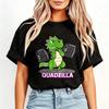 Funny Workout T Shirt Quadzilla Lifting Weights Gym T Shirt Gym Tee Funny Squat Leg Day Fitness Monster Men Women Streetwear Top