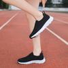 2024 Summer Little White Shoes New Korean Version of Sports Shoes Female Students Breathable Fly Knitting One Pedal Large Size Women's Shoes