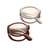 For Partents Circular Portable Eyewear Foldable Presbyopic Glasses Elderly Glasses Reading Glasses