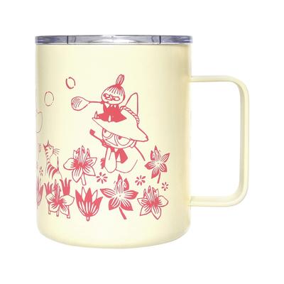 Кружка из нержавеющей стали MOOMIN, 350 мл, с крышкой, с двойными стенками, вакуумная, в подарочной упаковке, идеальный подарок (Охана (IV))