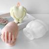 Holding Love In Hand Silicone Soap Mold Small Palm Love Candle Resin Plaster Mold Heart Chocolate Ice Cube Mould Home Decor Wedding Lover Gifts