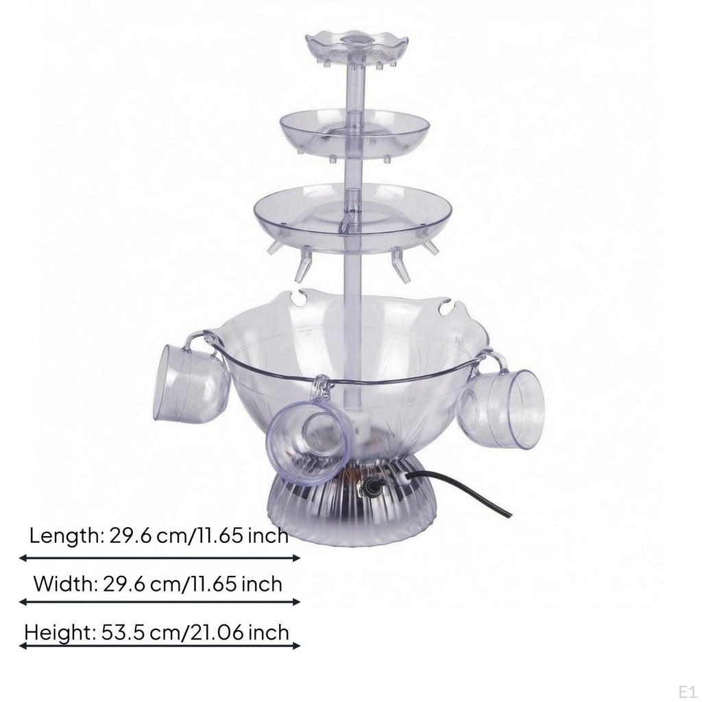 Cascading Beverage Dispenser Tiered 3Tier Design Party