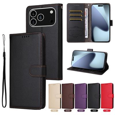Чехол-кошелек с RFID-защитой для IPhone 17 Air 16e 16 15 14 13 12 Mini 11 8 7 6 Plus Pro X XS XR Max Магнитные кожаные чехлы-книжки