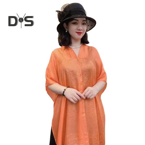 Летняя шаль с V-образным вырезом, планкой на пуговицах, легкая защита от солнца, универсальная пляжная шаль, однотонная шаль для отпуска с солнцезащитным кремом