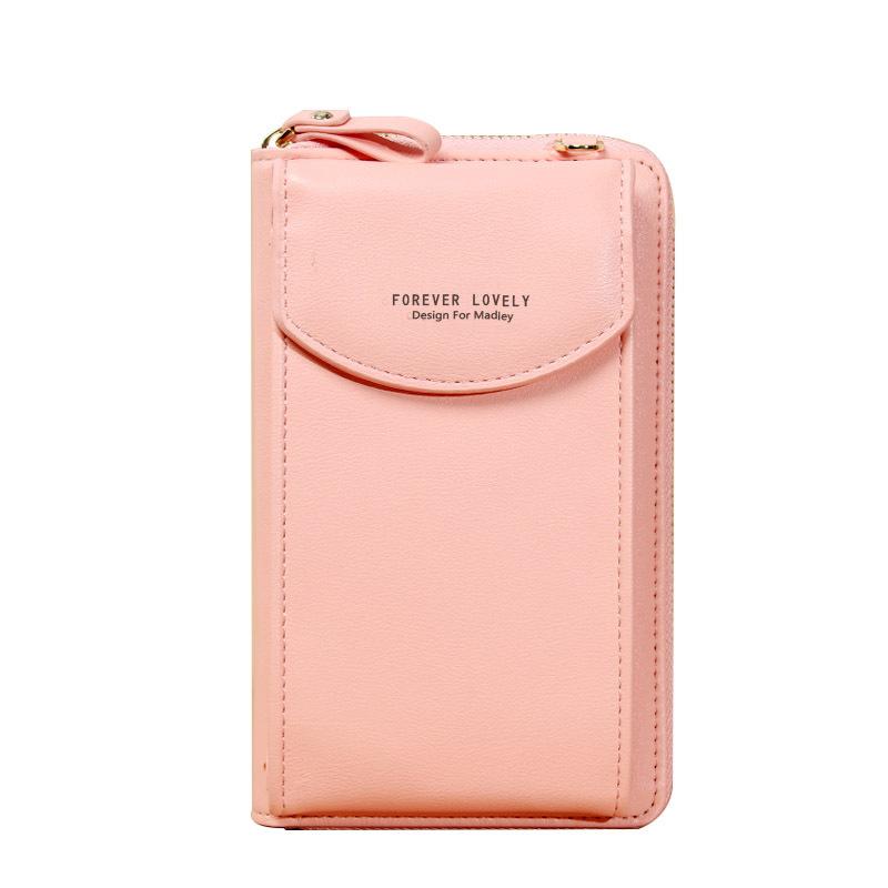 Women Crossbody Phone Bag Small Shoulder Purse Clutch Leather Zipper Handbag Card Holder