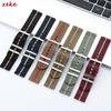 Ribbed Nylon Watch Strap for Omega 20mm 22mm Woven Nylon Watchbands for Seiko Men's Military Sport Breathable Wristwatch Band