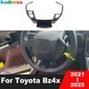 Накладка на панель рулевого колеса автомобиля для Toyota Bz4x 2024 2025, аксессуары, декоративные элементы интерьера из углеродного волокна