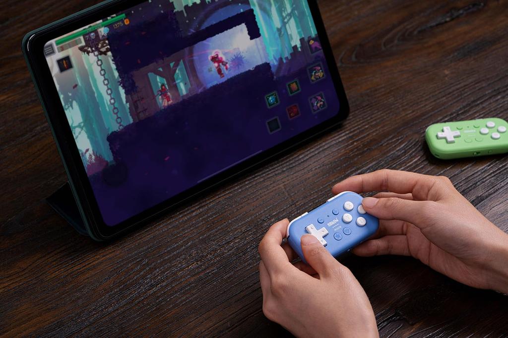 8BitDo Micro Bluetooth Gamepad Pocket Size Mini Controller для Raspberry Поддержка переключения режимов клавиатуры, Android, Pi, (синий)