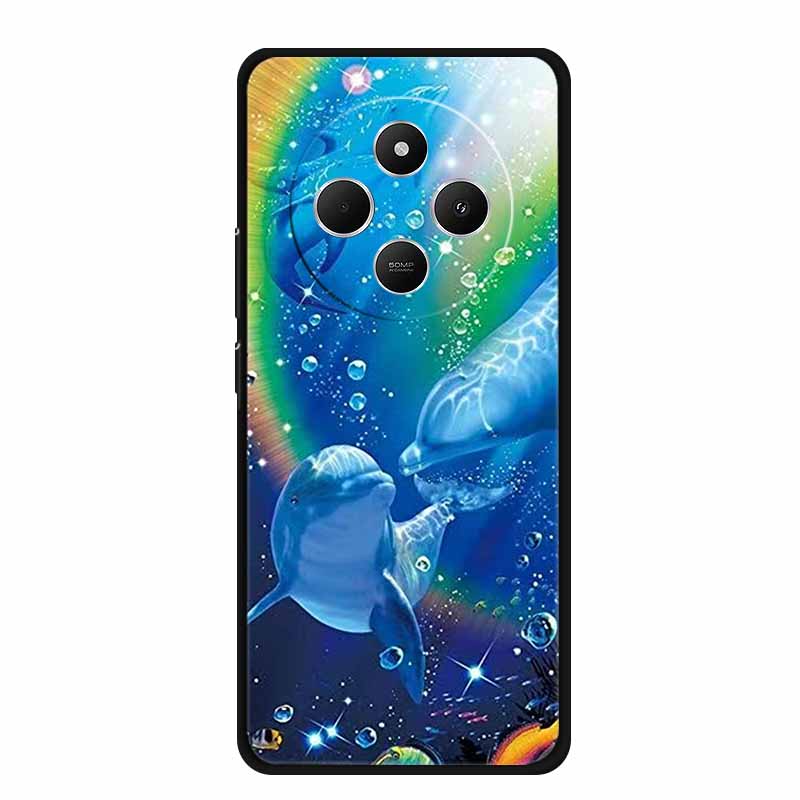 Phone Case For Xiaomi Poco C75 Back Cover Case POCOC75 Black Silicone Soft Funda For POCO C75 Case C 75 6.88" Shockproof Shell