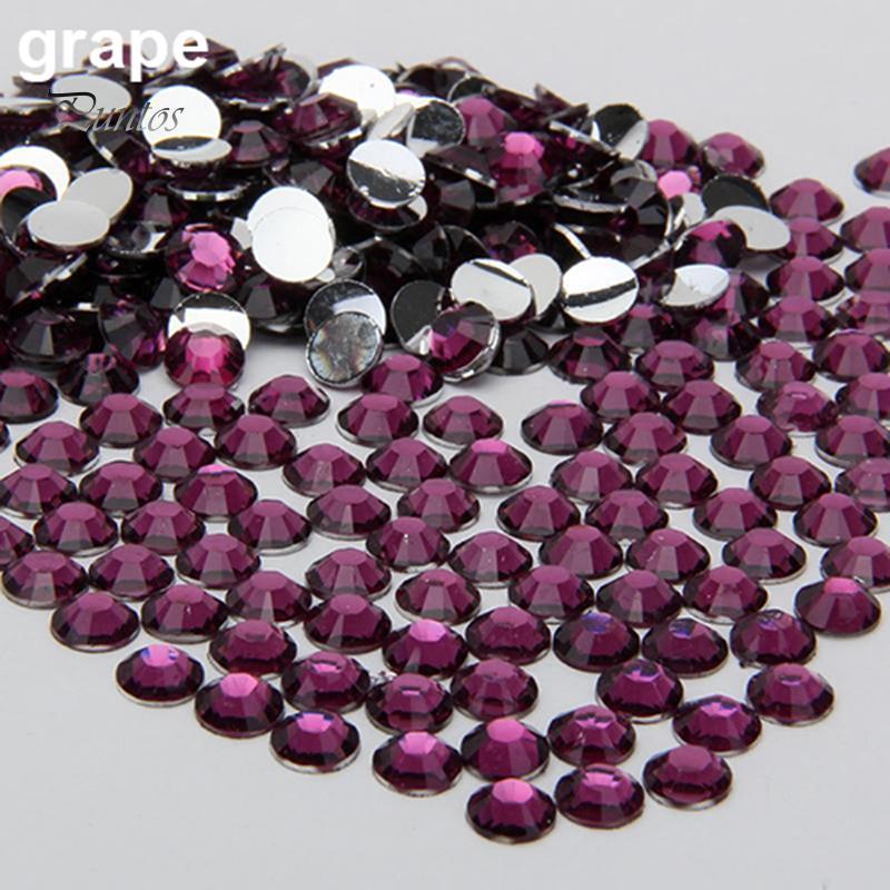 Puntos Rhinestone 2000 шт., полимерный чехол для телефона с плоской задней панелью «сделай сам», наклейки для ногтей, 2/3/4/5 мм