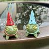 Статуэтка Лягушек из Смолы с Праздничной Шляпой Ручная Работа Модель Фигурка Статуэтка Для Дома Настольного Стола Полки Украшения Сада Патио