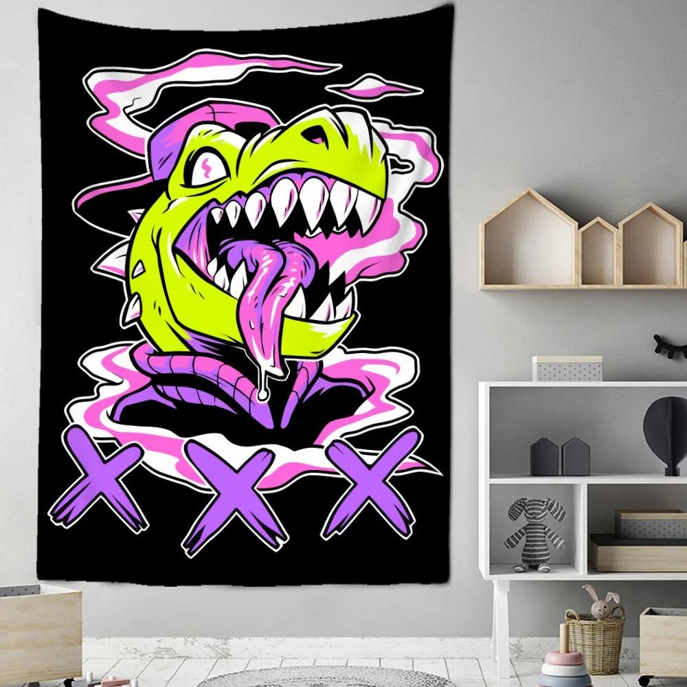 Креативный Смешной Гобелен с Котом Украшение для Офиса Гостиной Домашний Настенный Гобелен