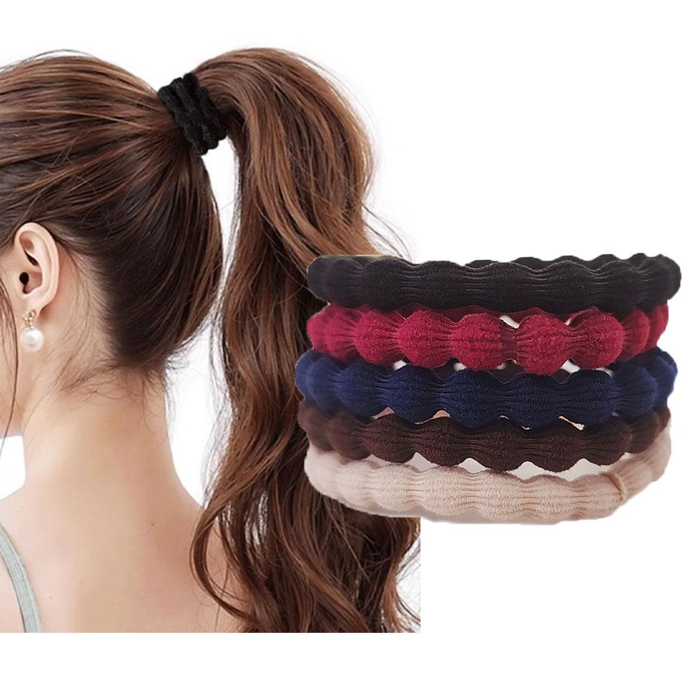 10PC European and American Good High Elasticity Hair Ties for Women Girls Ponytail Holder Sport Hair Accessories