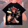 Bocchi the Rock Anime Fans TShirt Suitable for All Seasons Fashionable and Versatile Full Sizes Women And Unisex Tshirts