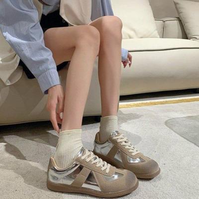 Yueyu интернет-знаменитость оригинальный нишевый дизайн обновленная версия цветовая гамма старая лошадиная кожа повседневная спортивная обувь для моральной подготовки женская доска ш