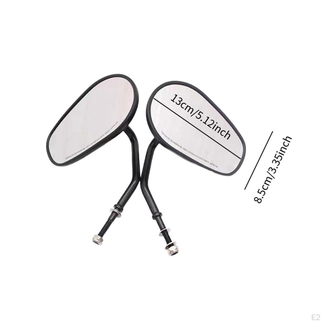 2 шт. Зеркала заднего вида для мотоцикла Высокопроизводительные детали Прочные Практичные Профессиональные