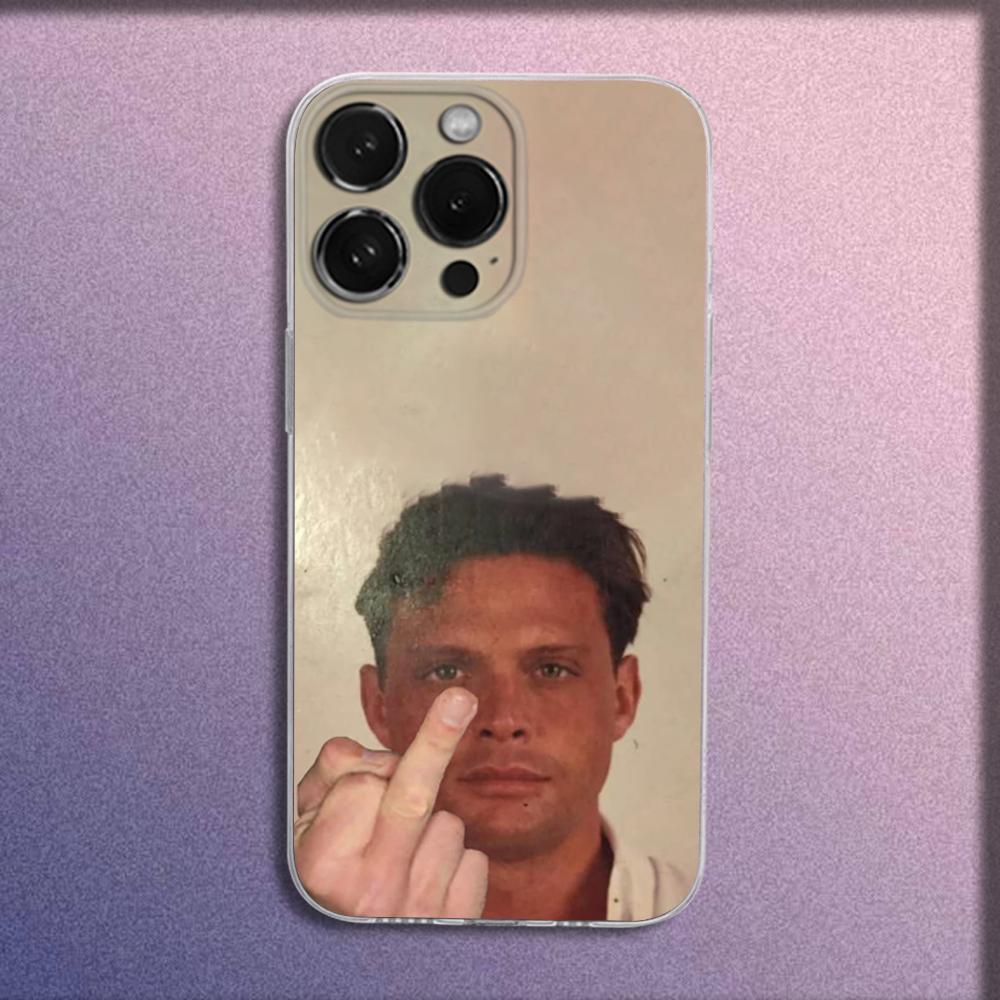 Чехол для телефона Singer L-Luis Miguel для iPhone 16,15,14,13,12,11 Plus,Pro,Max,XR,XS,Plus,E,Mini Прозрачный чехол
