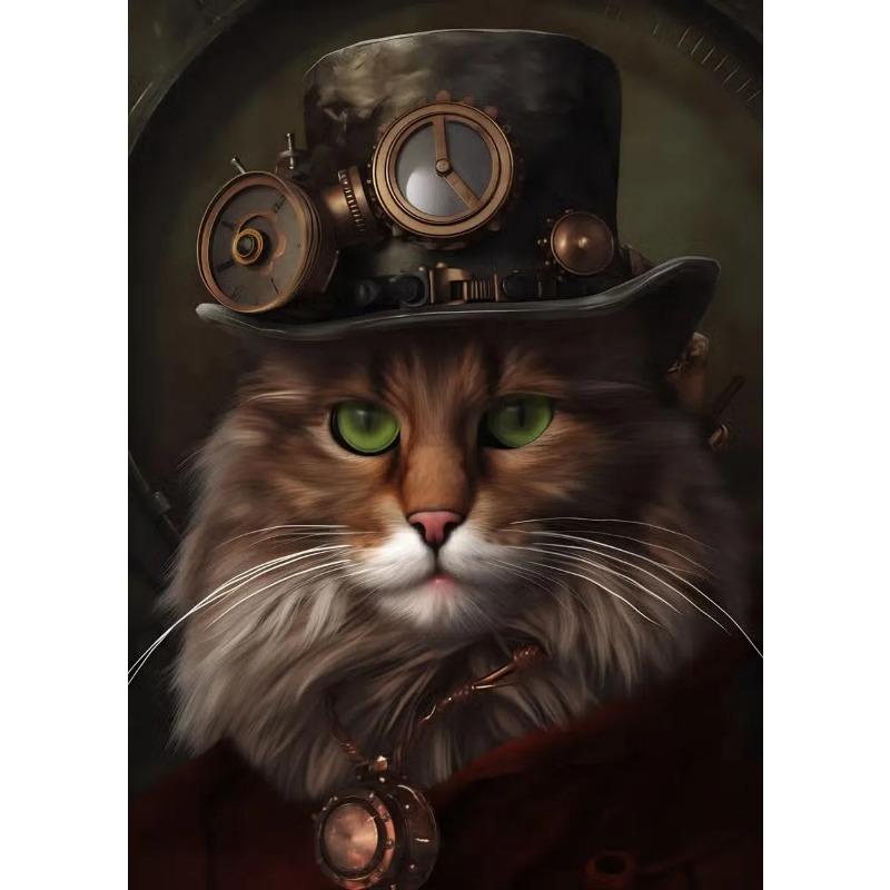 Ретро Череп Лягушка Сова Ворон Стимпанк Портрет Винтаж Животное Плакат Печать Холст Картина Настенные Картины Домашний Декор