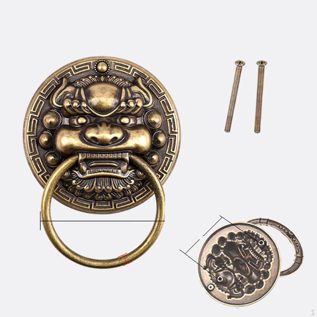 Decorative Front Door Knocker ,Vintage Brass Gate ,Door Pull Handle