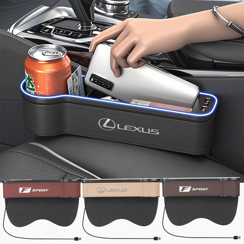 Lexus Car Interior Atmosphere Light Storage Box Seat Gap Boxs For Lexus F SPORT ES RX NX LS UX LM LX GX LC RZ IS CT GS RC HS SCRO8