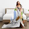 Asterixs And Obelixs Blanket Coral Fleece Plush Spring/Autumn  Lightweight Throw Blanket for Home Car Plush Thin Quilt