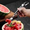Watermelon Cutter 2-in-1 Fruit Cutter Stainless Steel Kitchen Gadget For Salad Prep Comfortable Handle Tool For Outdoor