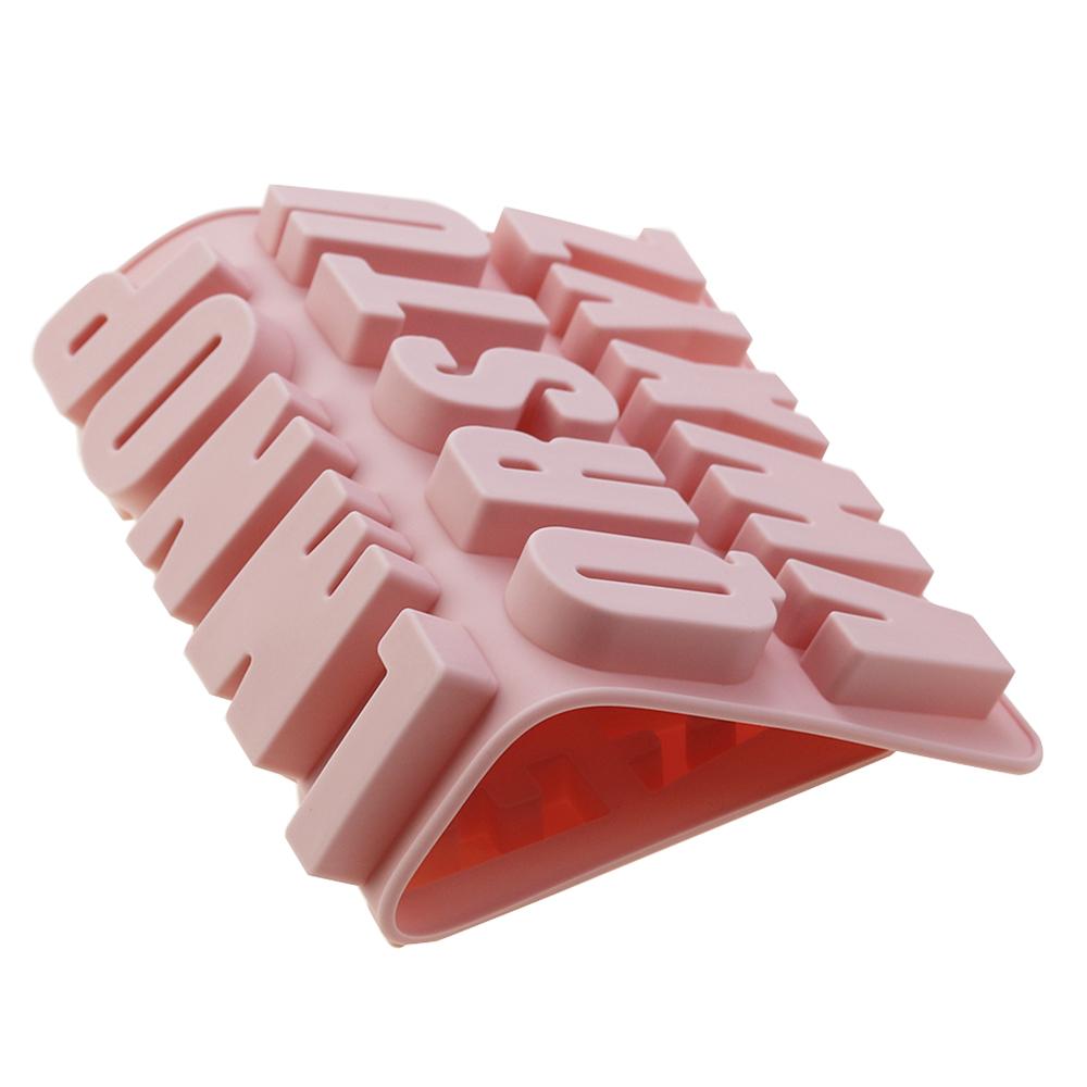 1Pcs Silica Gel 26 Capital Letters Cake Mold 26 Hole Letters Chocolate Mold DIY Large Letters Rectangle