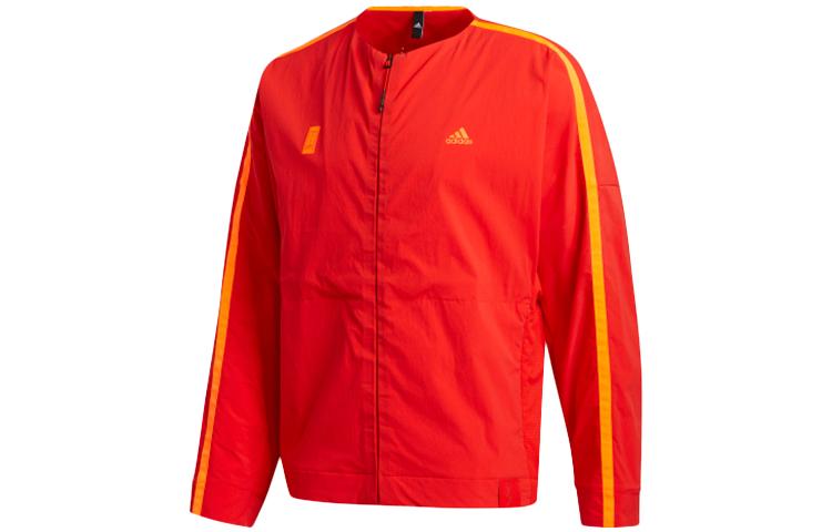 adidas Оригинальные куртки Мужские Ярко-розовый Красный Флуоресцентный Круглый вырез Умеренный Другое GJ5101