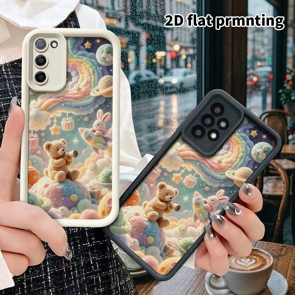 Phone Case: 2D flat, fits Samsung Galaxy A34 A35 M05 M06 S20 S22 S21 FE Plus 5G protective case, space fantasy world, perfect Christmas and Halloween