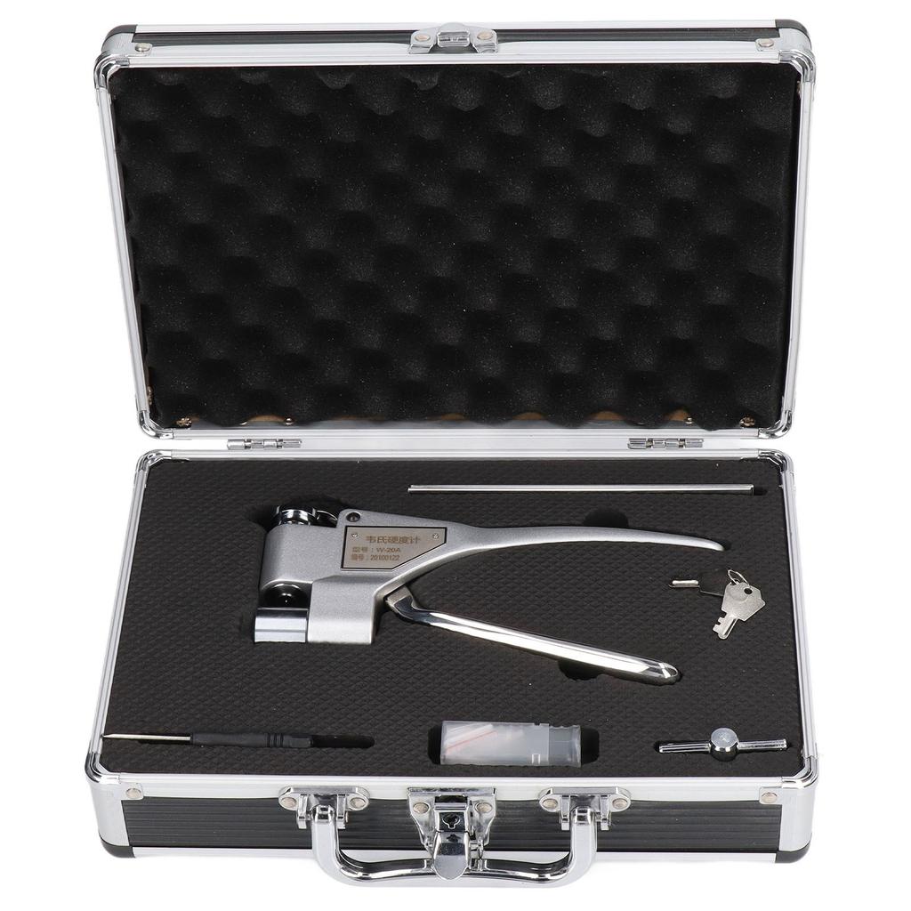 Тестер твердости металла Высокоточный алюминиевый сплав пластинчатый зажим дюрометр портативный тест твердости