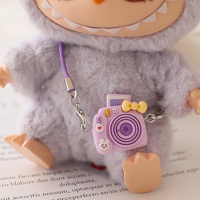 Мини DIY Телефон Камера Кофейная Кружка Бутылка для Воды Наряд Плюшевая Игрушка Для Куклы Labubu Подвеска Аксессуары для Кукольного Домика Сладкий Подарок для Пары