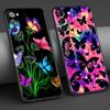 Силиконовый чехол для Samsung Galaxy S20 FE S21 Ultra S10 S9 Plus S10e S8 S7 A51 A71 Tpu Soft Phone Capas Butterfly