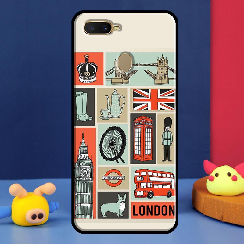 Чехол для телефона London Bus England Big Ben для OPPO Find X5 X3 Pro A74 A54 A94 A83 A91 A93 A31 A53 A5 A9 A15 A52 A72