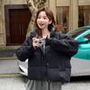 Autumn Winter Thicken Warm Parka Women Casual Solid Color Big Pocket Loose Short Jackets Outwear