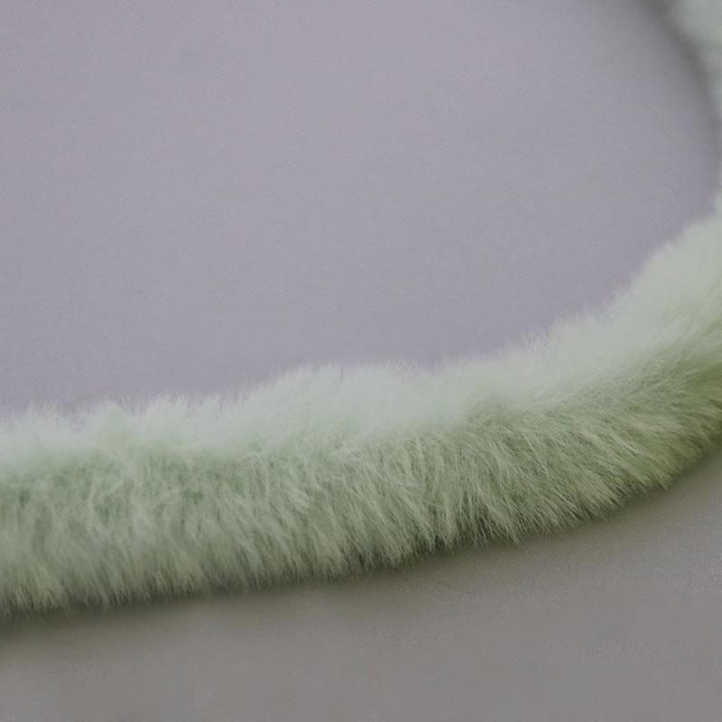 1 м 15 мм Плюшевая лента из искусственного кроличьего меха Пушистая отделка DIY Кукла Скрученная проволока Палочка Домашний декор Шитье Аксессуары для костюма