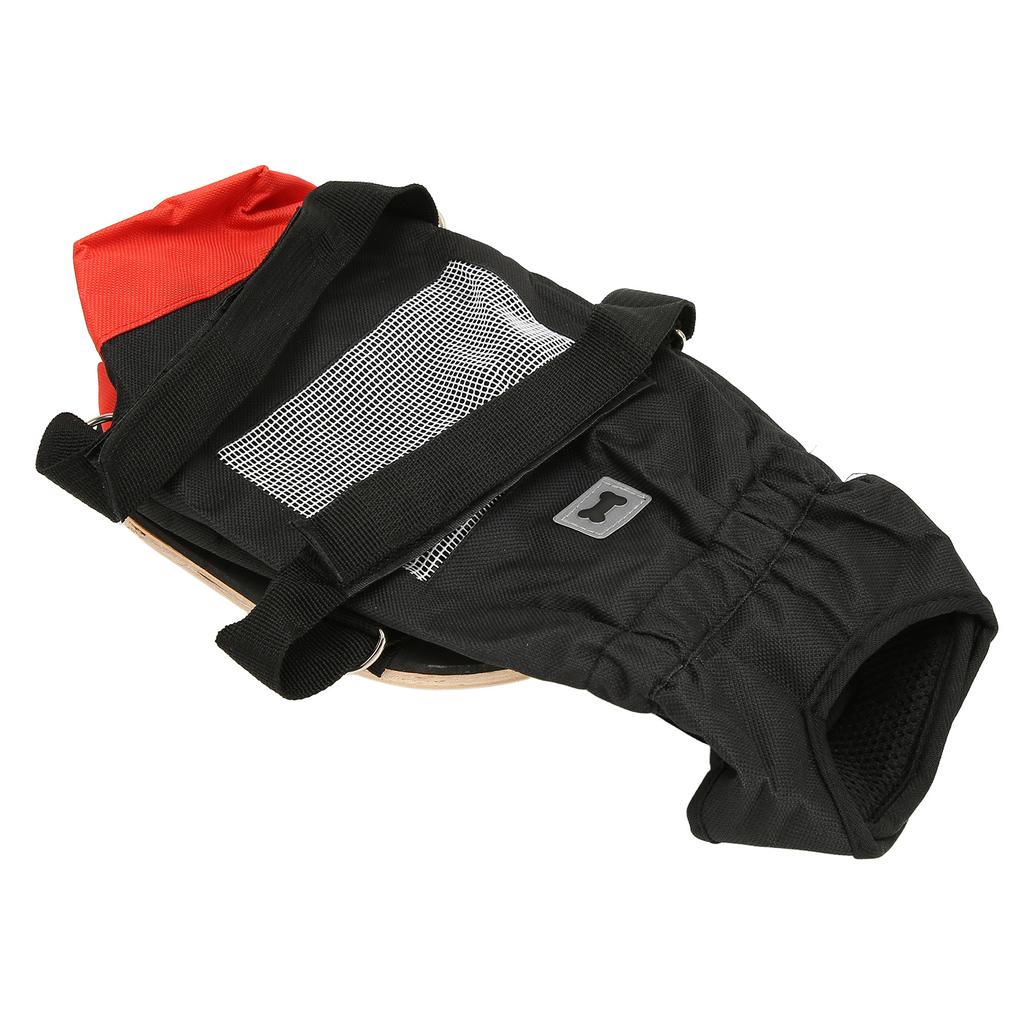 Pet Walking Scooter Multipurpose Laminated Wood Panel Elastic Band Silent Wheels Breathable Pet Wheelchair L (6.5 9kg