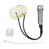 Acoustic Guitar Pickup Adhesive Instrument Pickup Mini Transducer with 1/4 Inch Jack for Violin