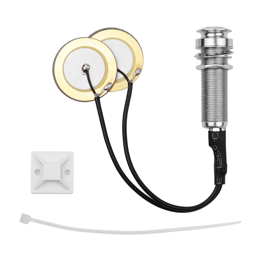 Звукосниматель для акустической гитары, клейкий инструмент, мини-преобразователь с разъемом 1/4 дюйма для скрипки