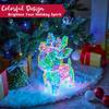 JOYFY 15 In Prismatic Iridescent Reindeer Light Decorations Prismatic Christmas150 LED Lights for Christmas Eve Night Décor
