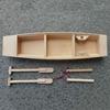 Vintage Decor Wooden Boat Model Home Decoration Boat Model Ornaments Fishing Boat Decor  Kids Toy