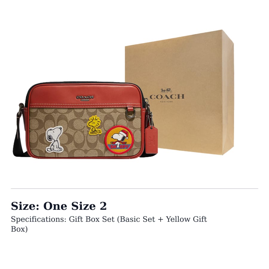 SNOOPY X PEANUTS X COACH Сумка через плечо Graham CE746-QBE7V