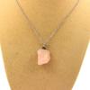 Stones and Minerals. Raw Morganite Necklace. 14.31 Ct. Africa.
