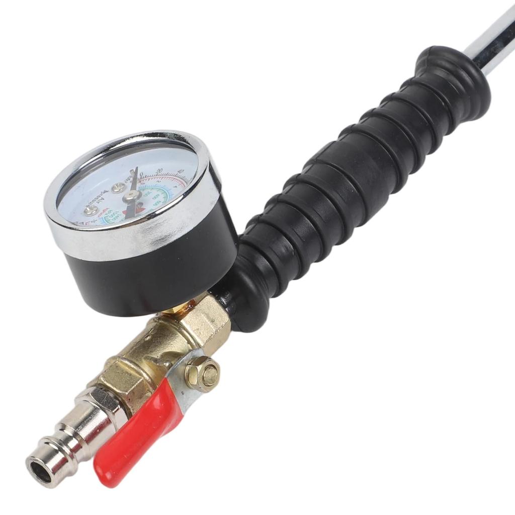 220PSI Air Tire Pressure Inflator with Valve for Car Truck Tire Pressure Gauge