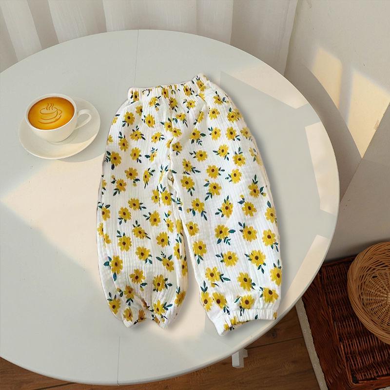 Trendy Summer Mosquito-Proof Lantern Pants for Boys and Girls - Lightweight, Fashionable, and Versatile.