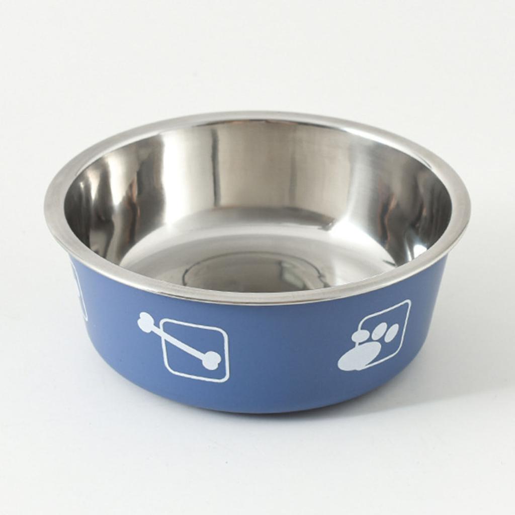 Pet Feeder Bowl Durable Non-slip Stainless Steel Thickened Dog Cat Food Bowl
