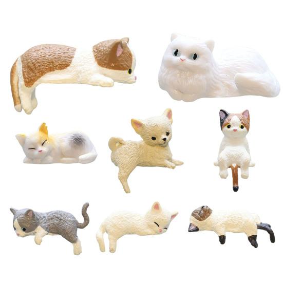 Миниатюрная фигурка кота Yousheng, коллекционная фигурка котенка, украшение на торт, настольная миниатюрная скульптура кота для стола, книжной полки, автомобиля, подарок для детей, любителей кошек