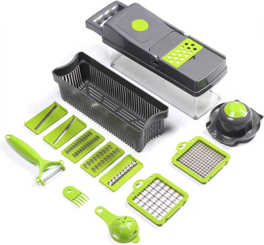 Factory Plastic Kitchen Accessories 1 Food Cutter Veggie Onion Chopper Mandoline Slicer Multifunctional Eco-Friendly